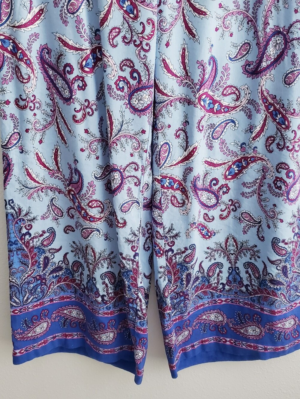 Ann Taylor Loft Paisley Relaxed Straight Leg Pants - Picture 5 of 10